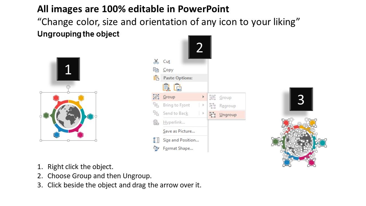 Global Business Strategy Circular Diagram Powerpoint Template Global Business Strategy Circular Diagram Powerpoint Template