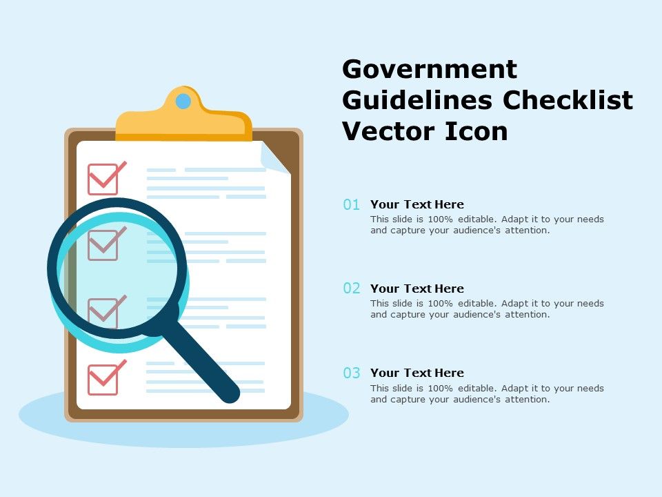 Government_Guidelines_Checklist_Vector_Icon_Ppt_PowerPoint_Presentation_Summary_Ideas_Slide_1.jpg