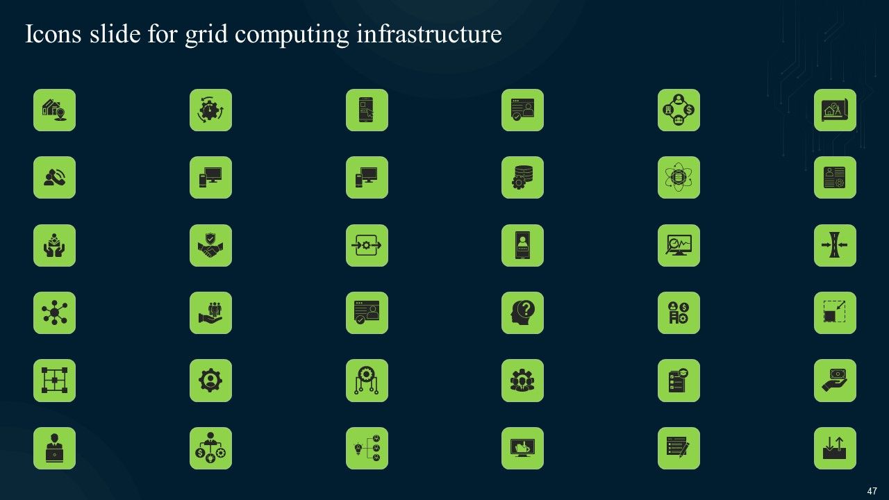 Grid Computing Infrastructure Ppt PowerPoint Presentation Complete Deck With Slides Slide47