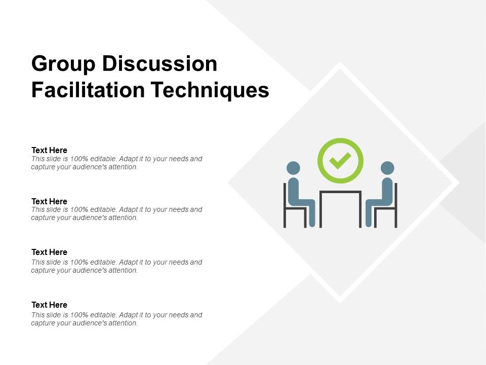 Group Discussion Facilitation Techniques Ppt PowerPoint Presentation