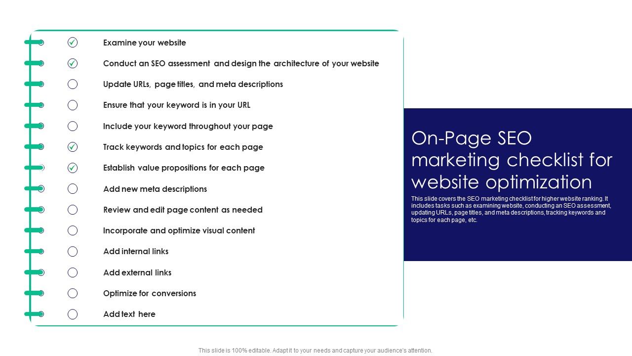 Guide_To_Business_Customer_Acquisition_On_Page_Seo_Marketing_Checklist_For_Website_Optimization_Icons_PDF_Slide_1.jpg
