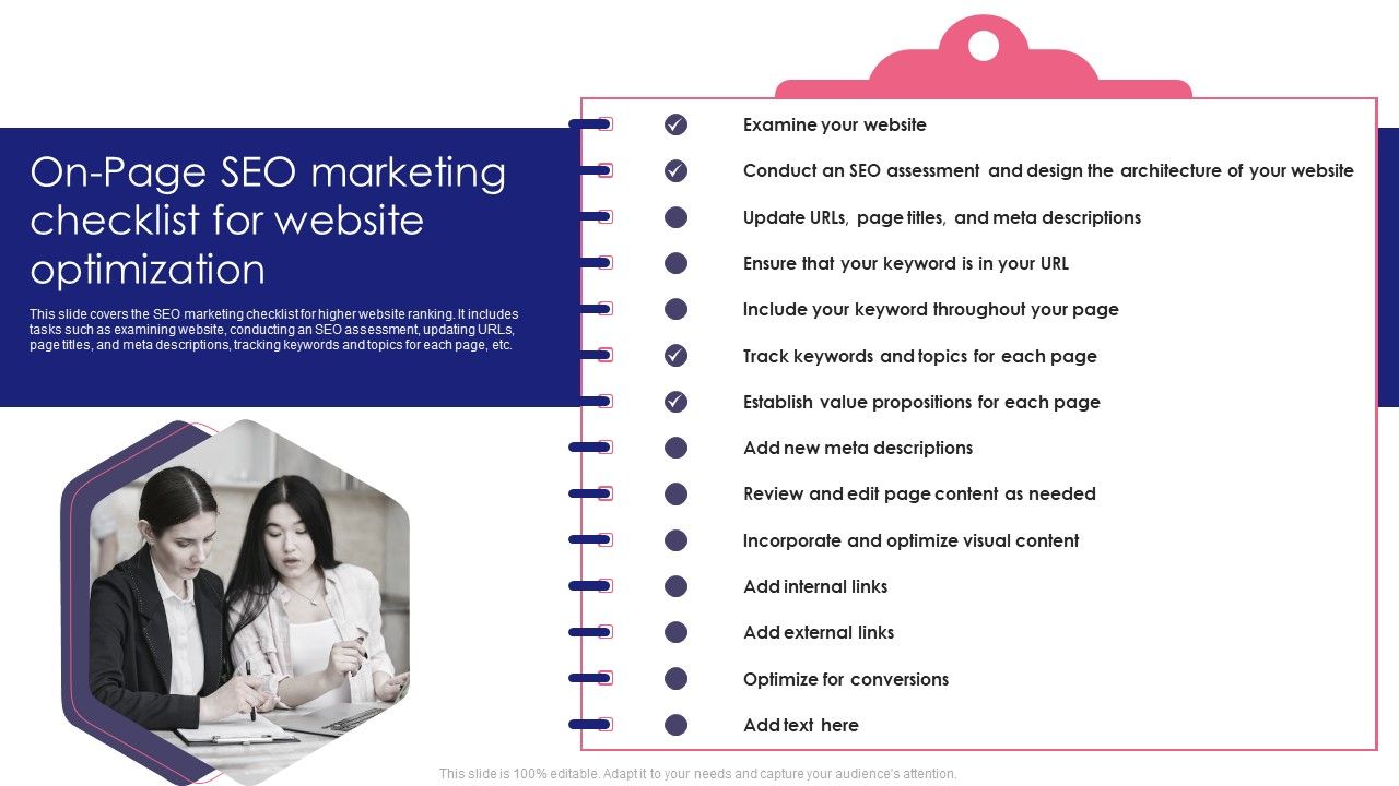Guide_To_SEO_Marketing_On_Page_SEO_Marketing_Checklist_For_Website_Optimization_Icons_PDF_Slide_1.jpg