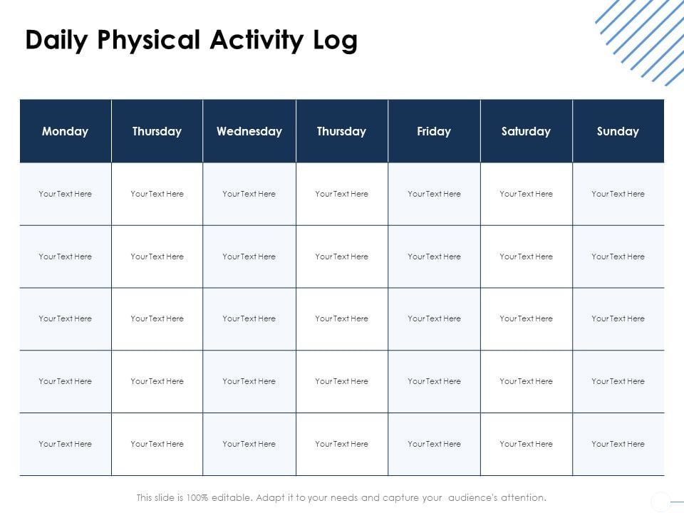 health-daily-physical-activity-log-ppt-summary-design-ideas-pdf