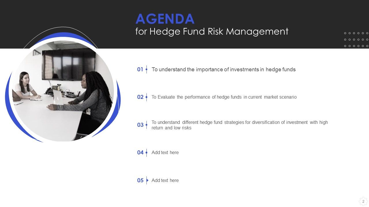 Hedge Fund Risk Management Ppt PowerPoint Presentation Complete With Slides Slide02