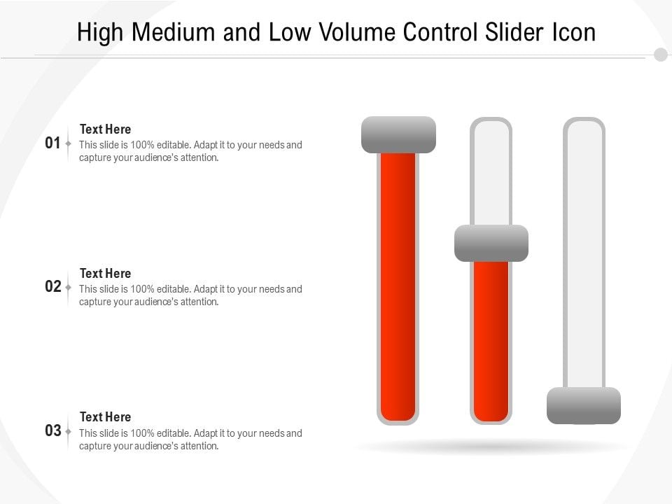 High_Medium_And_Low_Volume_Control_Slider_Icon_Ppt_PowerPoint_Presentation_Slides_Deck_PDF_Slide_1.jpg
