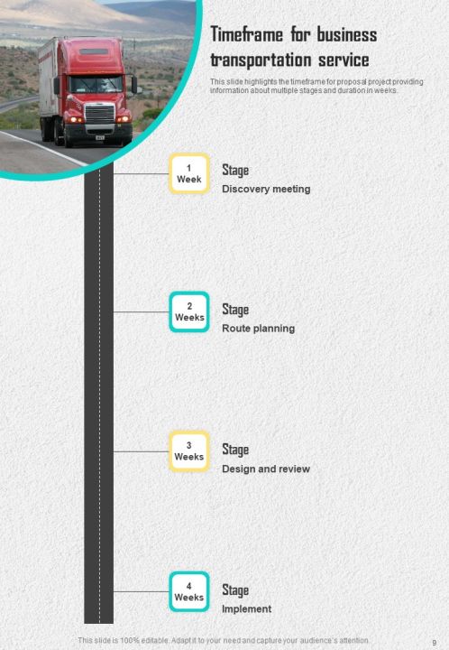 Hiring Proposal For Business Transportation Service Example Document Report Doc Pdf Ppt Slide09