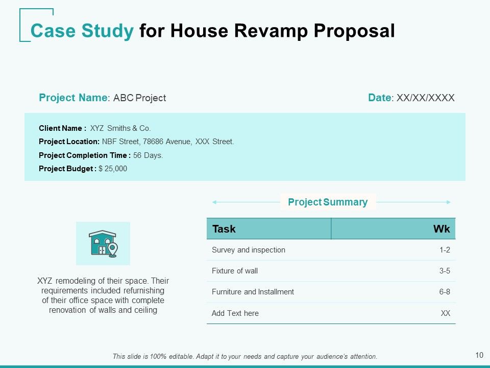 Home Remodeling Proposal Ppt PowerPoint Presentation Complete Deck With Slides Slide10