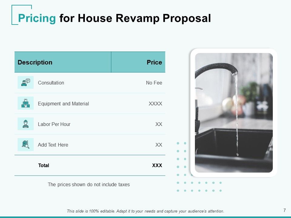 Home Remodeling Proposal Ppt PowerPoint Presentation Complete Deck With Slides Slide07