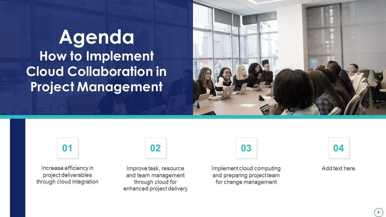 How To Implement Cloud Collaboration In Project Management Ppt PowerPoint Presentation Complete Deck With Slides Slide02