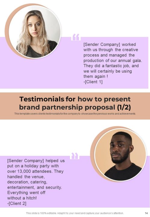 How To Present Brand Partnership Proposal Example Document Report Doc Pdf Ppt Slide14