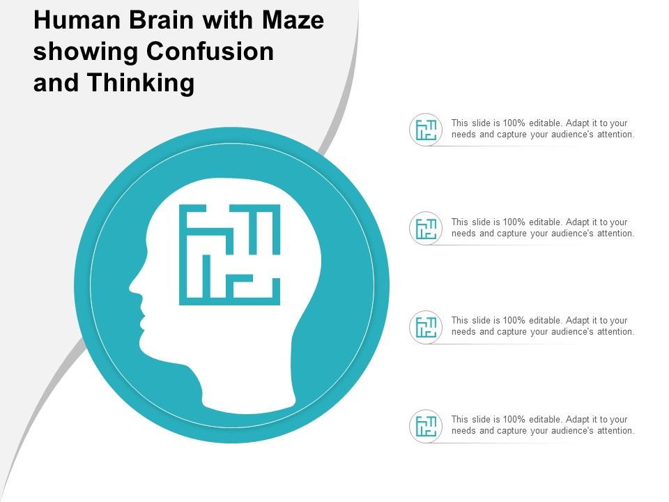 Human Brain With Maze Showing Confusion And Thinking Ppt PowerPoint ...