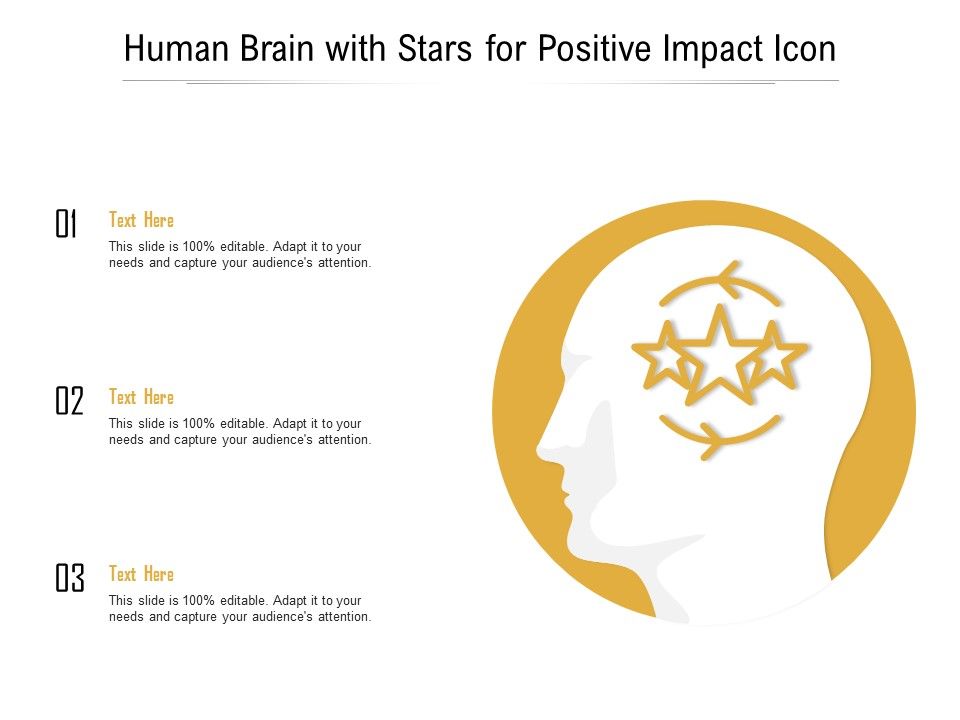 Human_Brain_With_Stars_For_Positive_Impact_Icon_Ppt_Layouts_Maker_PDF_Slide_1.jpg