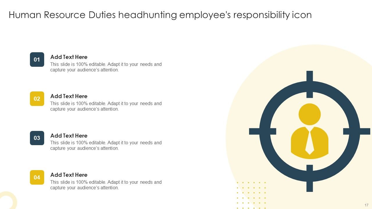 Human Resource Duties Ppt PowerPoint Presentation Complete With Slides Slide17