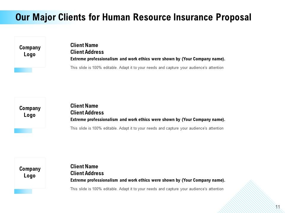 Human Resource Insurance Proposal Ppt PowerPoint Presentation Complete Deck With Slides Slide11