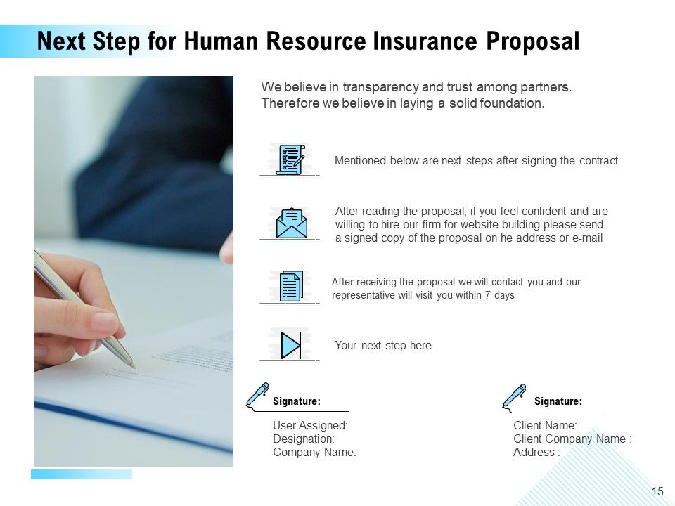 Human Resource Insurance Proposal Ppt PowerPoint Presentation Complete Deck With Slides Slide15