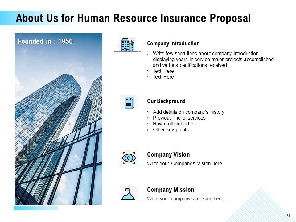 Human Resource Insurance Proposal Ppt PowerPoint Presentation Complete Deck With Slides Slide09