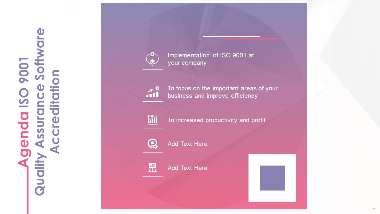 ISO 9001 Quality Assurance Software Accreditation Ppt PowerPoint Presentation Complete With Slides Slide02