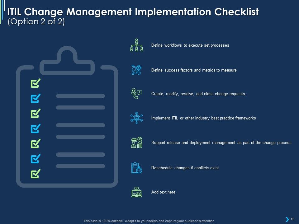 ITIL Strategy Change Management Ppt PowerPoint Presentation Complete Deck With Slides Slide10