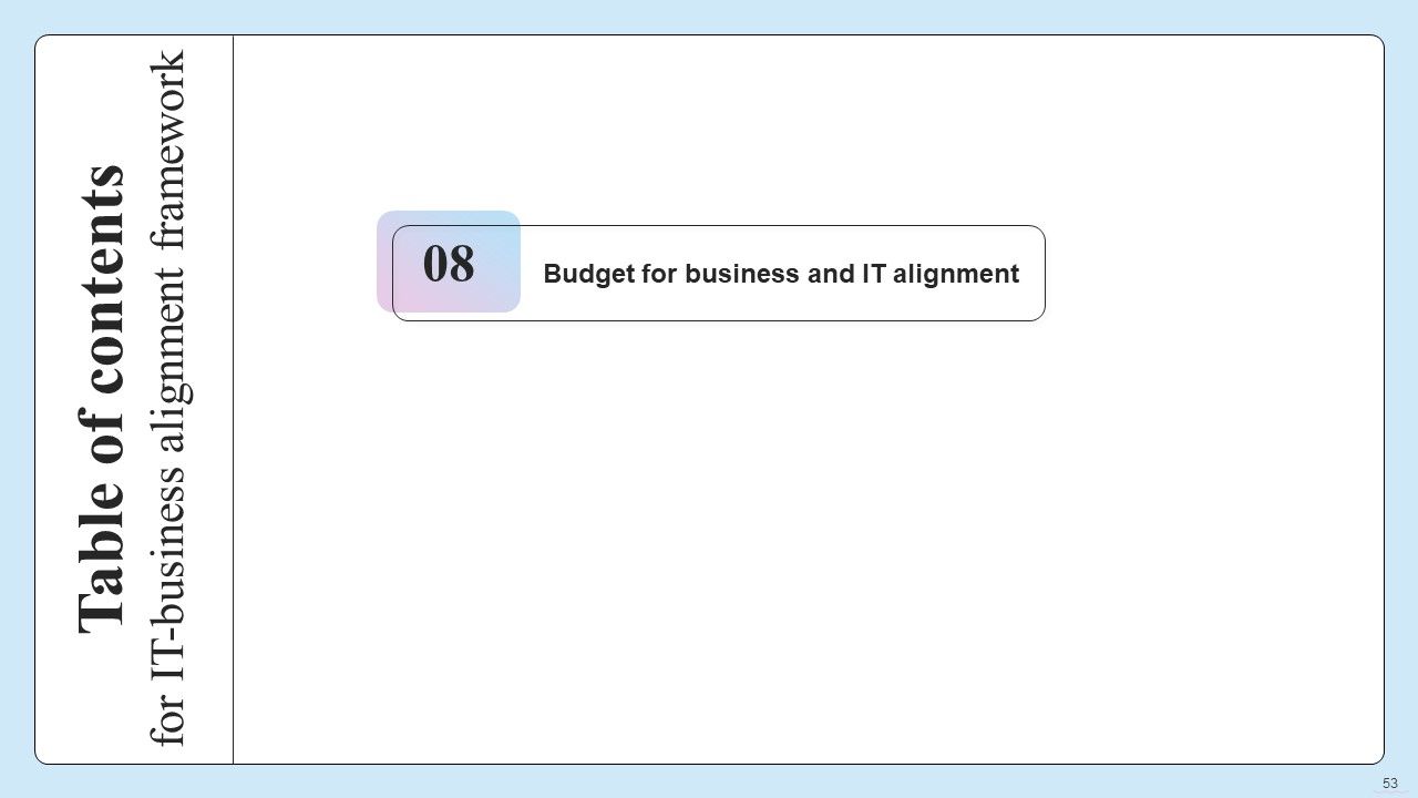 IT Business Alignment Framework Ppt PowerPoint Presentation Complete Deck With Slides Slide53