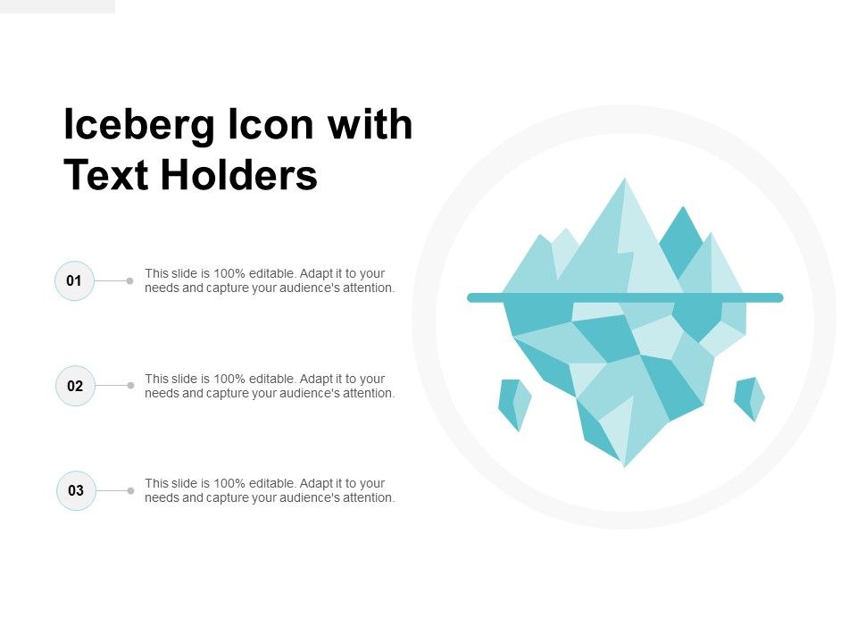 Iceberg_Icon_With_Text_Holders_Ppt_PowerPoint_Presentation_Visual_Aids_Slides_Slide_1.jpg