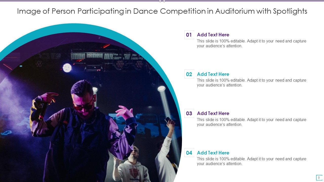 Icon For Dance Competition Ppt PowerPoint Presentation Complete Deck With Slides Slide09