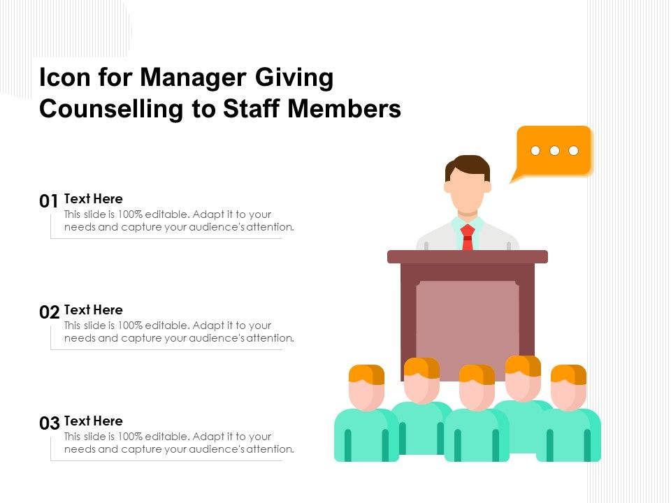 Icon_For_Manager_Giving_Counselling_To_Staff_Members_Ppt_PowerPoint_Presentation_File_Tips_PDF_Slide_1.jpg