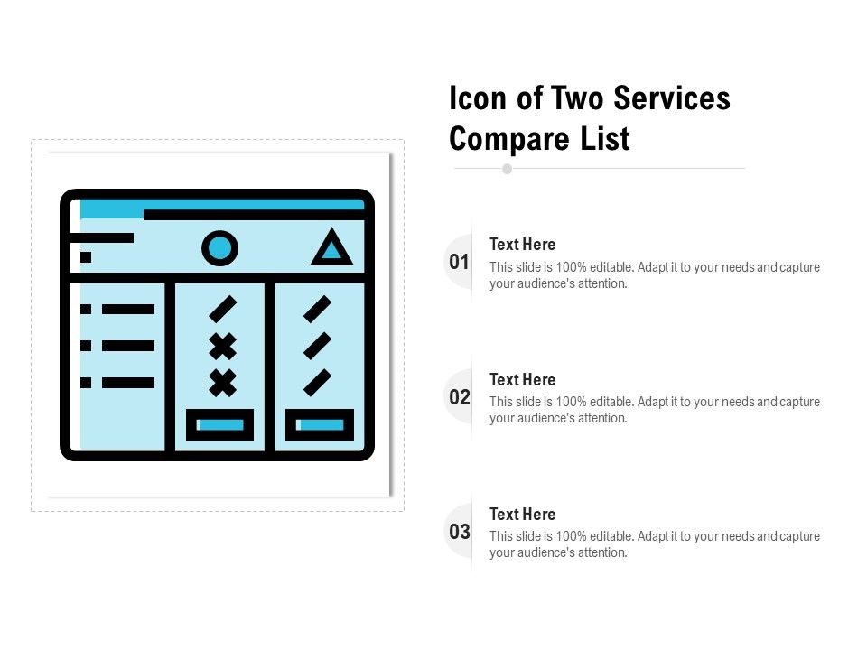 Icon_Of_Two_Services_Compare_List_Ppt_PowerPoint_Presentation_File_Designs_PDF_Slide_1.jpg