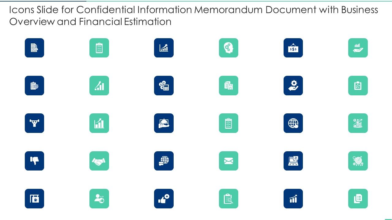 Icons_Slide_For_Confidential_Information_Memorandum_Document_With_Business_Overview_And_Financial_Estimation_Background_PDF_Slide_1.jpg