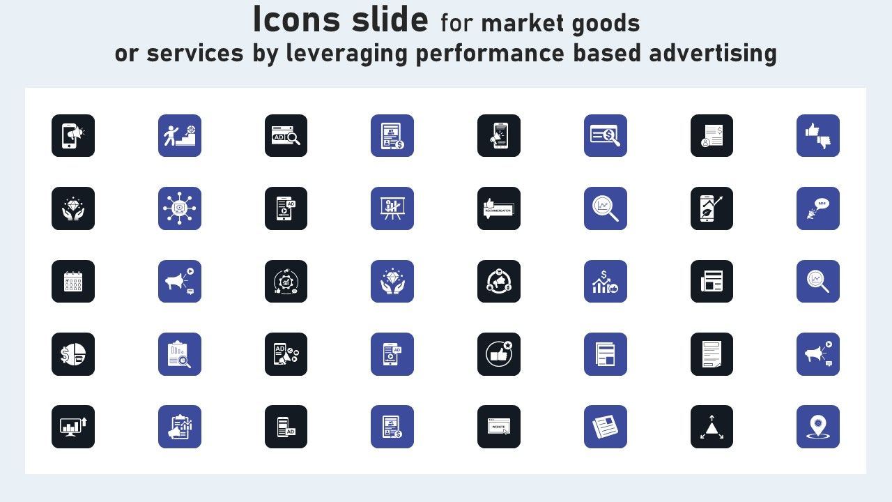 Icons_Slide_For_Market_Goods_Or_Services_By_Leveraging_Performance_Based_Advertising_Summary_PDF_Slide_1.jpg