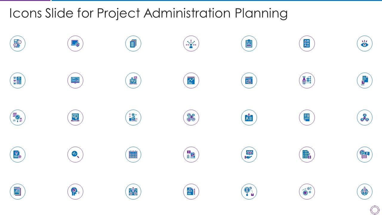 Icons_Slide_For_Project_Administration_Planning_Ppt_PowerPoint_Presentation_Gallery_Portfolio_PDF_Slide_1.jpg