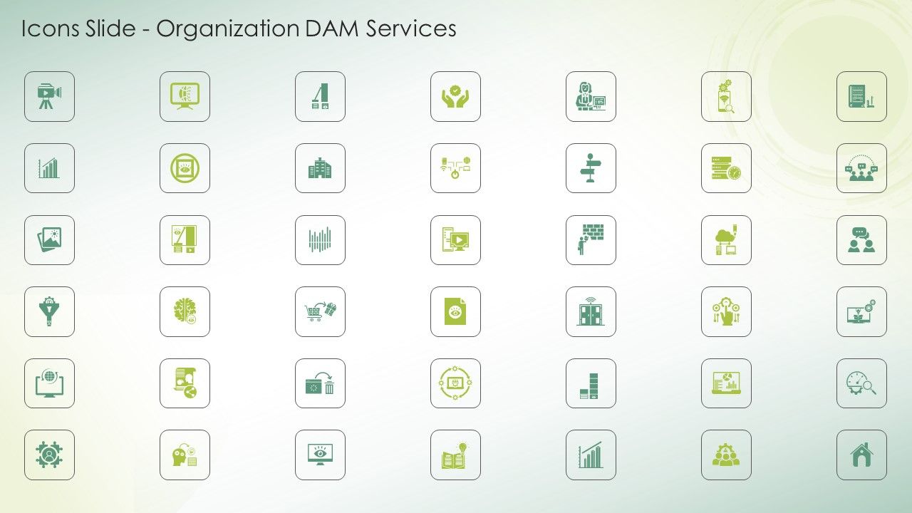 Icons_Slide_Organization_DAM_Services_Ppt_PowerPoint_Presentation_File_Example_Introduction_PDF_Slide_1.jpg