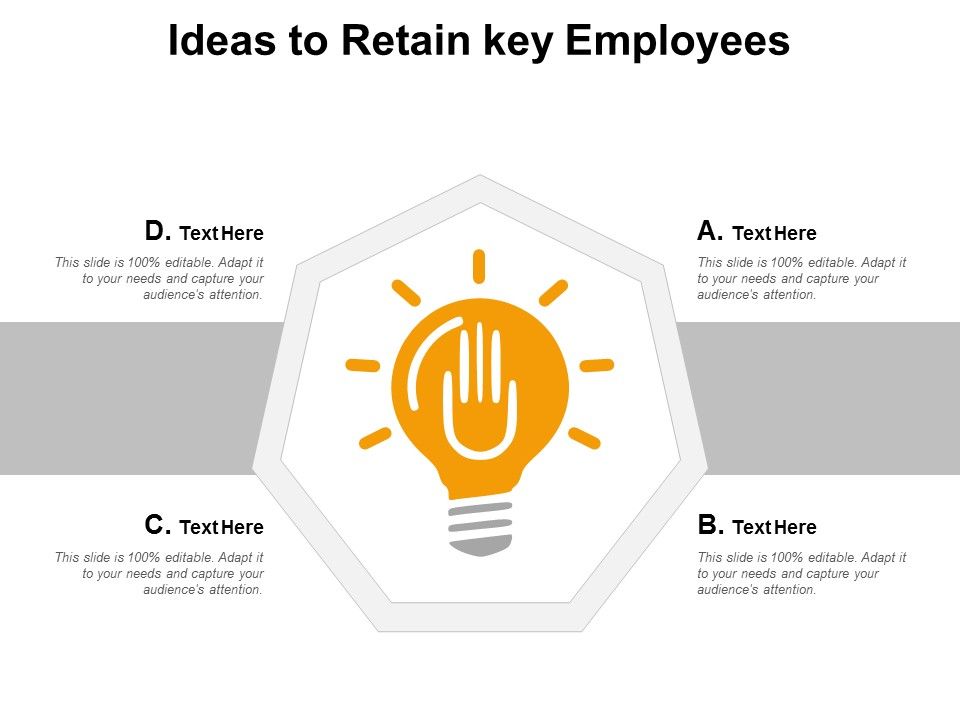 Ideas To Retain Key Employees Ppt Powerpoint Presentation Styles Model