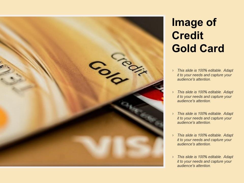 Image Of Credit Gold Card Ppt PowerPoint Presentation Pictures