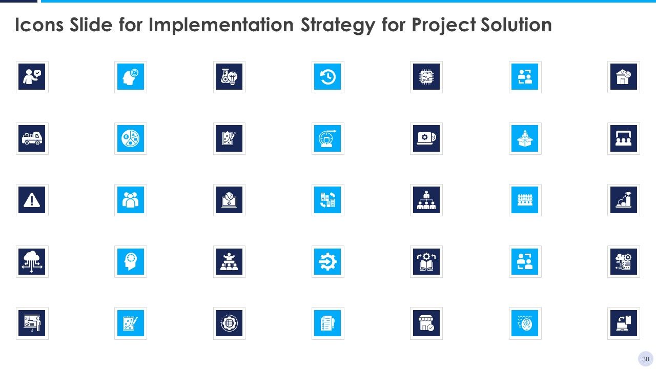 Implementation Strategy For Project Solution Ppt PowerPoint Presentation Complete Deck With Slides Slide38