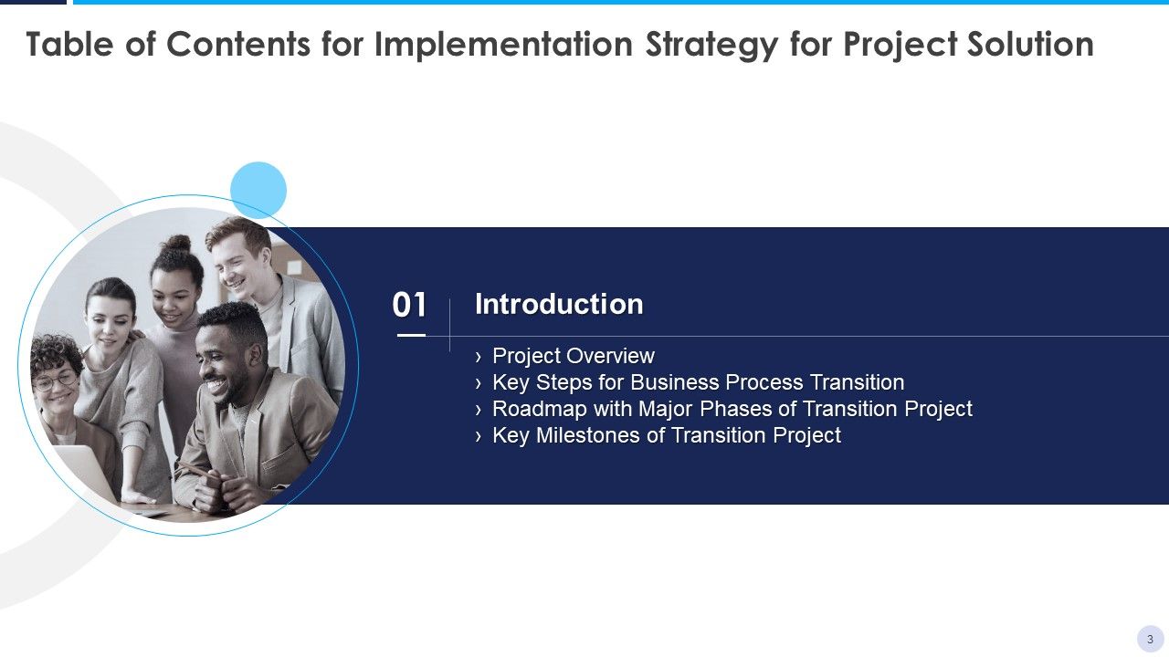 Implementation Strategy For Project Solution Ppt PowerPoint Presentation Complete Deck With Slides Slide03