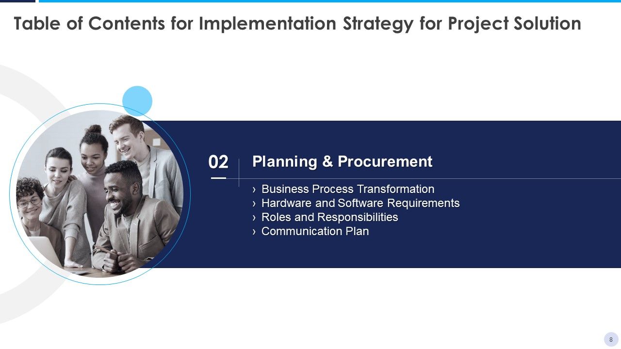 Implementation Strategy For Project Solution Ppt PowerPoint Presentation Complete Deck With Slides Slide08