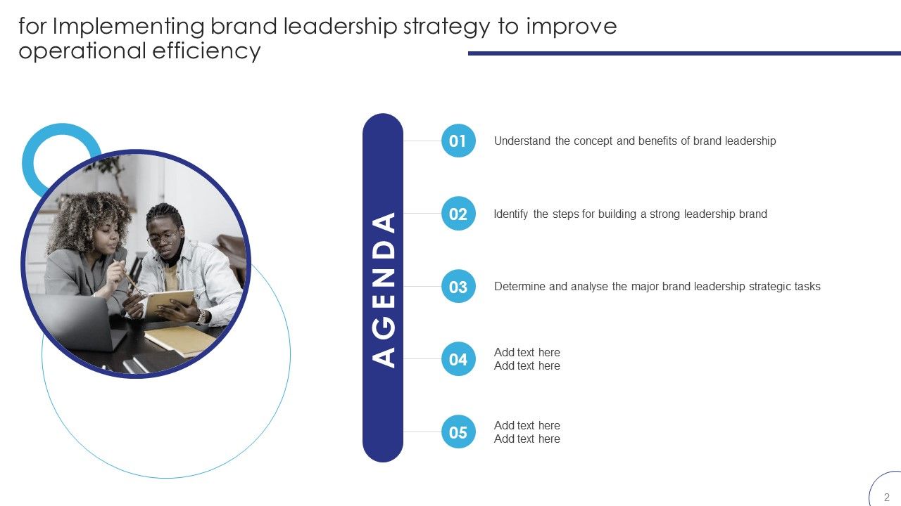 Implementing Brand Leadership Strategy To Improve Operational Efficiency Ppt PowerPoint Presentation Complete Deck With Slides Slide02