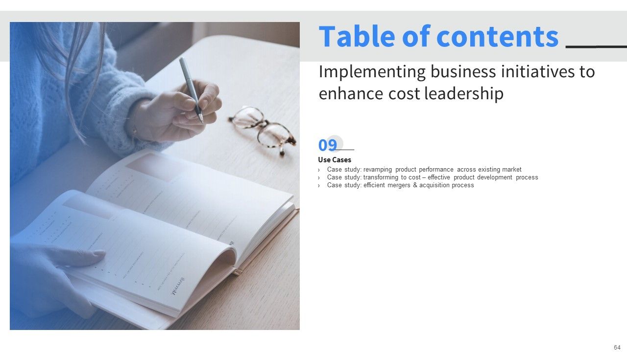Implementing Business Initiatives To Enhance Cost Leadership Ppt PowerPoint Presentation Complete Deck With Slides Slide64