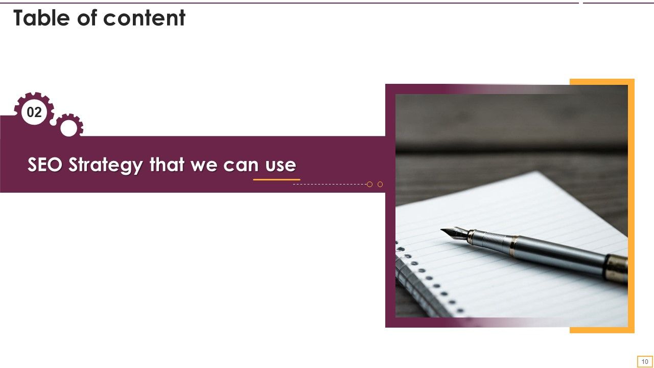 Implementing SEO Strategy To Enhance Business Performance Ppt PowerPoint Presentation Complete With Slides Slide10