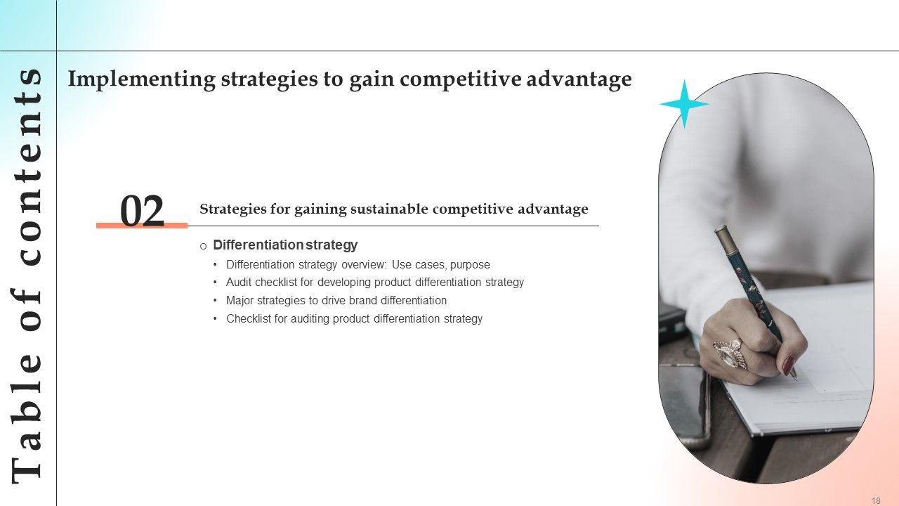 Implementing Strategies To Gain Competitive Advantage Ppt PowerPoint Presentation Complete Deck With Slides Slide18