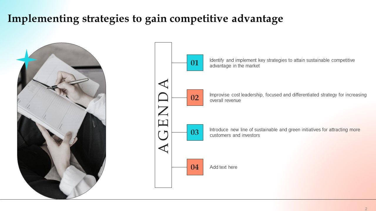 Implementing Strategies To Gain Competitive Advantage Ppt PowerPoint Presentation Complete Deck With Slides Slide02