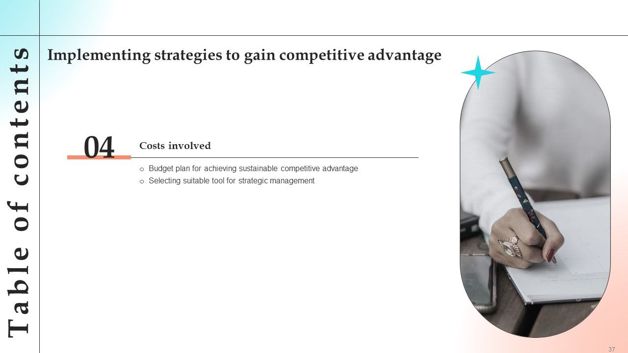 Implementing Strategies To Gain Competitive Advantage Ppt PowerPoint Presentation Complete Deck With Slides Slide37