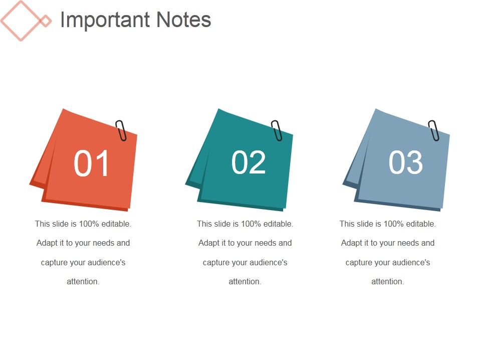 Important Notes Ppt PowerPoint Presentation Backgrounds