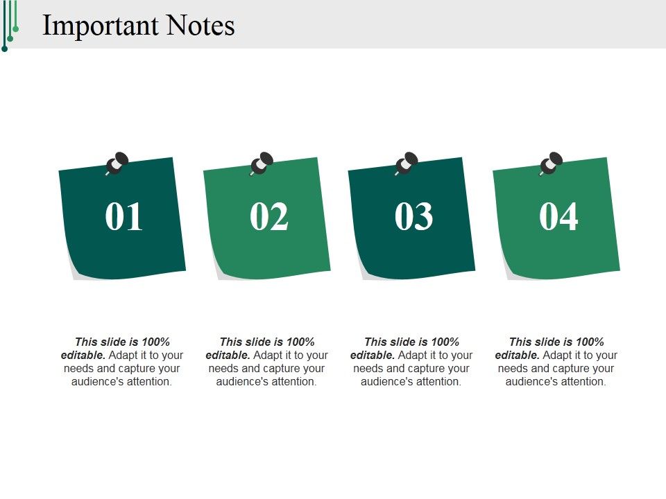 Important Notes Ppt PowerPoint Presentation Portfolio Design Ideas