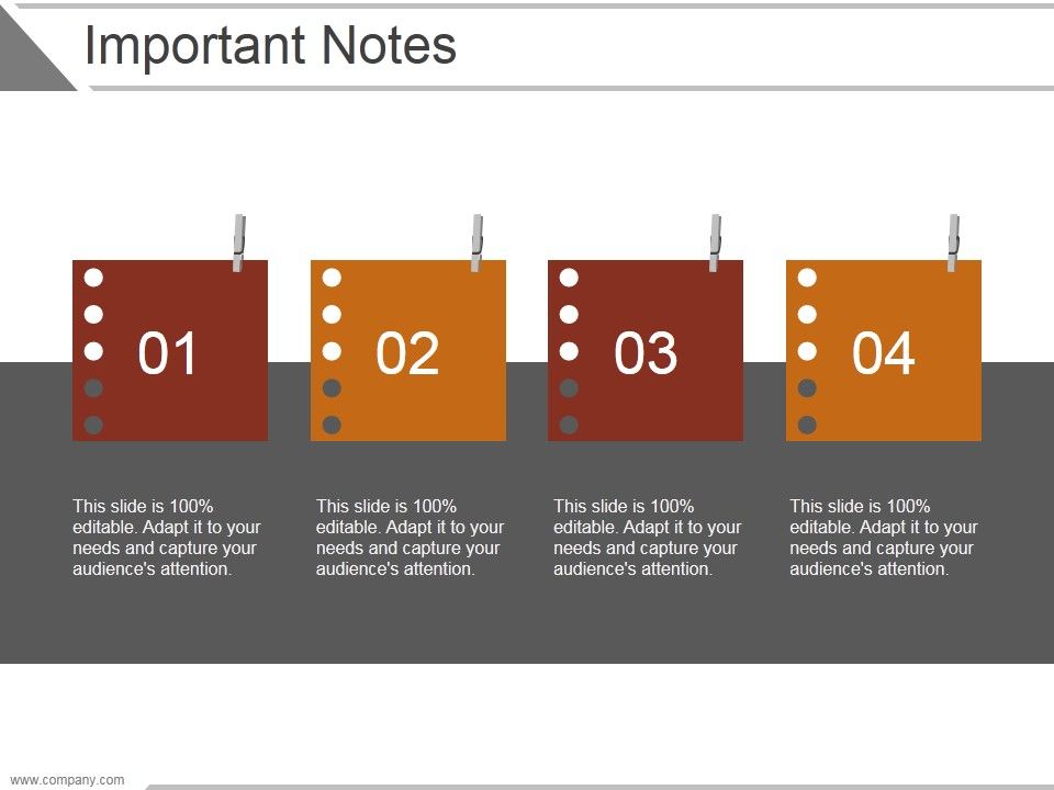 Important Notes Ppt PowerPoint Presentation Sample