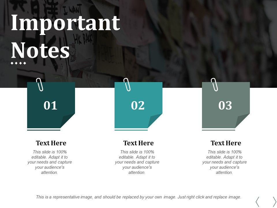 Important Notes Ppt PowerPoint Presentation Slides Tips