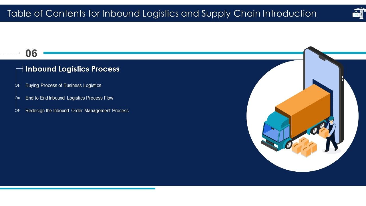 Inbound Logistics And Supply Chain Introduction Ppt PowerPoint Presentation Complete Deck With Slides Slide31