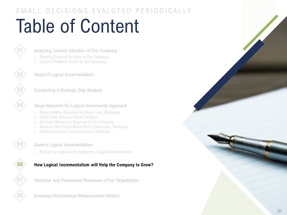 Incremental Decision Making Ppt PowerPoint Presentation Complete Deck With Slides Slide21