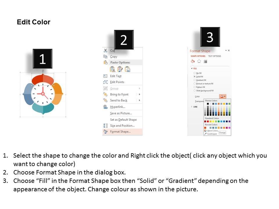 Infographic Layout With Clock Design Powerpoint Templates Slide03