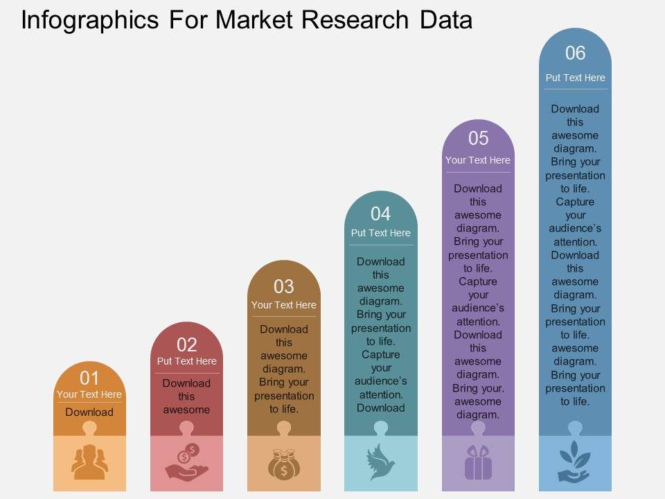 Infographics For Market Research Data Powerpoint Template